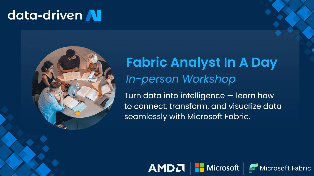 AMD-sponsored Fabric Analyst in a Day in-person workshop artwork