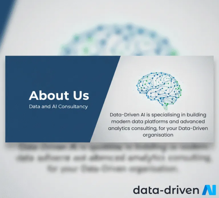 Illustration introducing Data-Driven AI and its consulting work