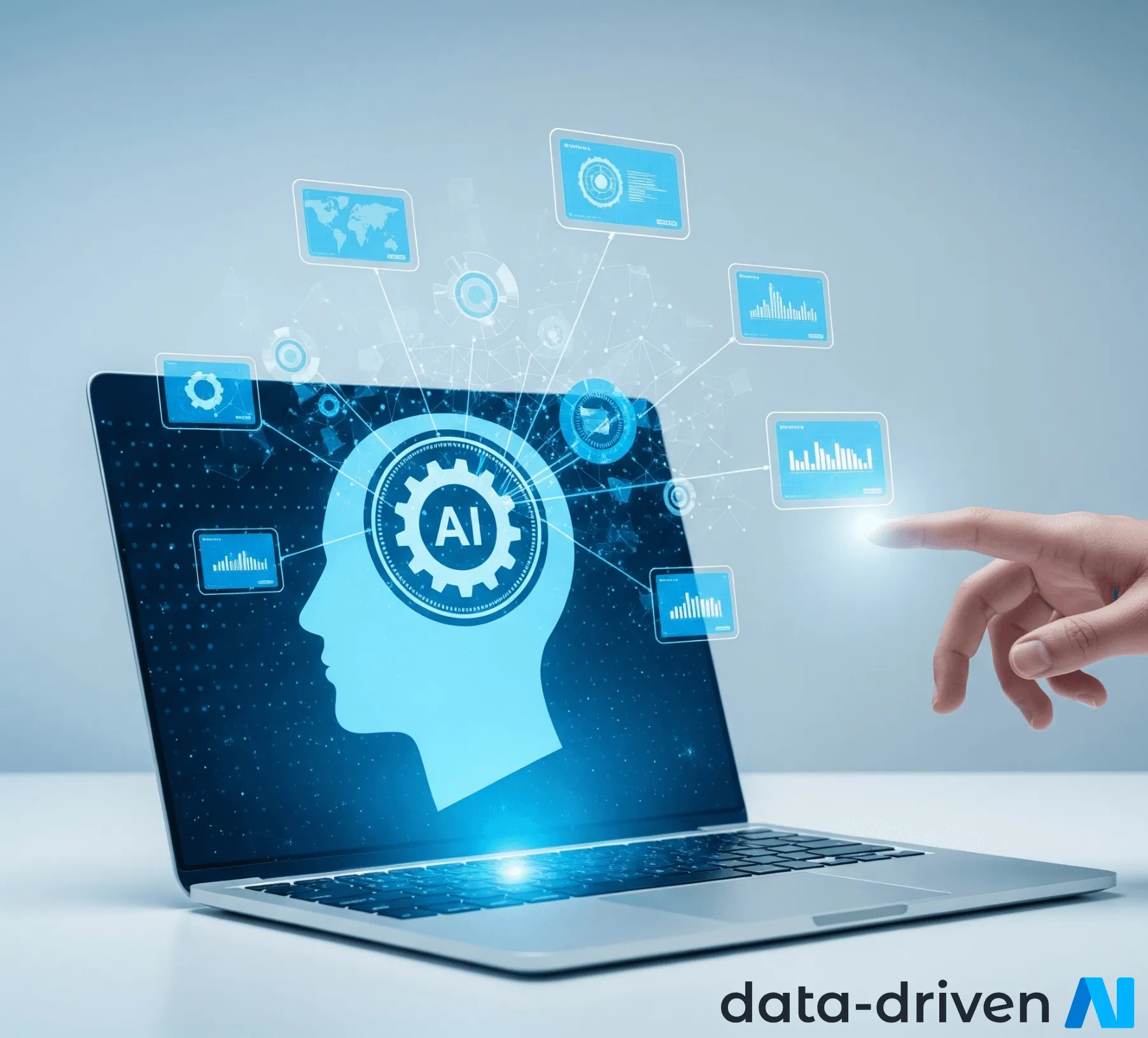 Illustration representing the Data-Driven AI blog