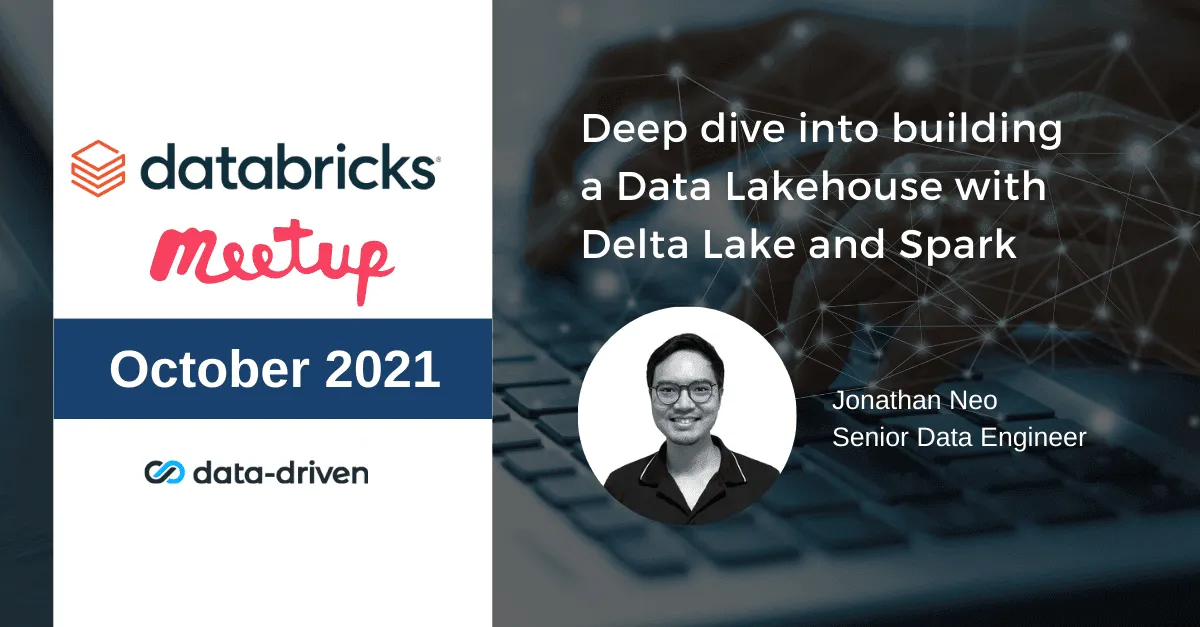 Delta Lake and Spark lakehouse meetup artwork from October 2021
