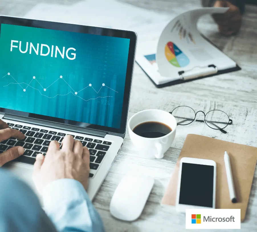 Microsoft funding opportunity page artwork