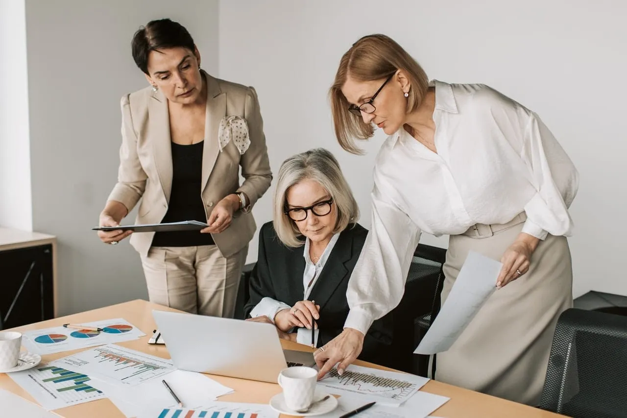 Financial-services team reviewing data governance responsibilities