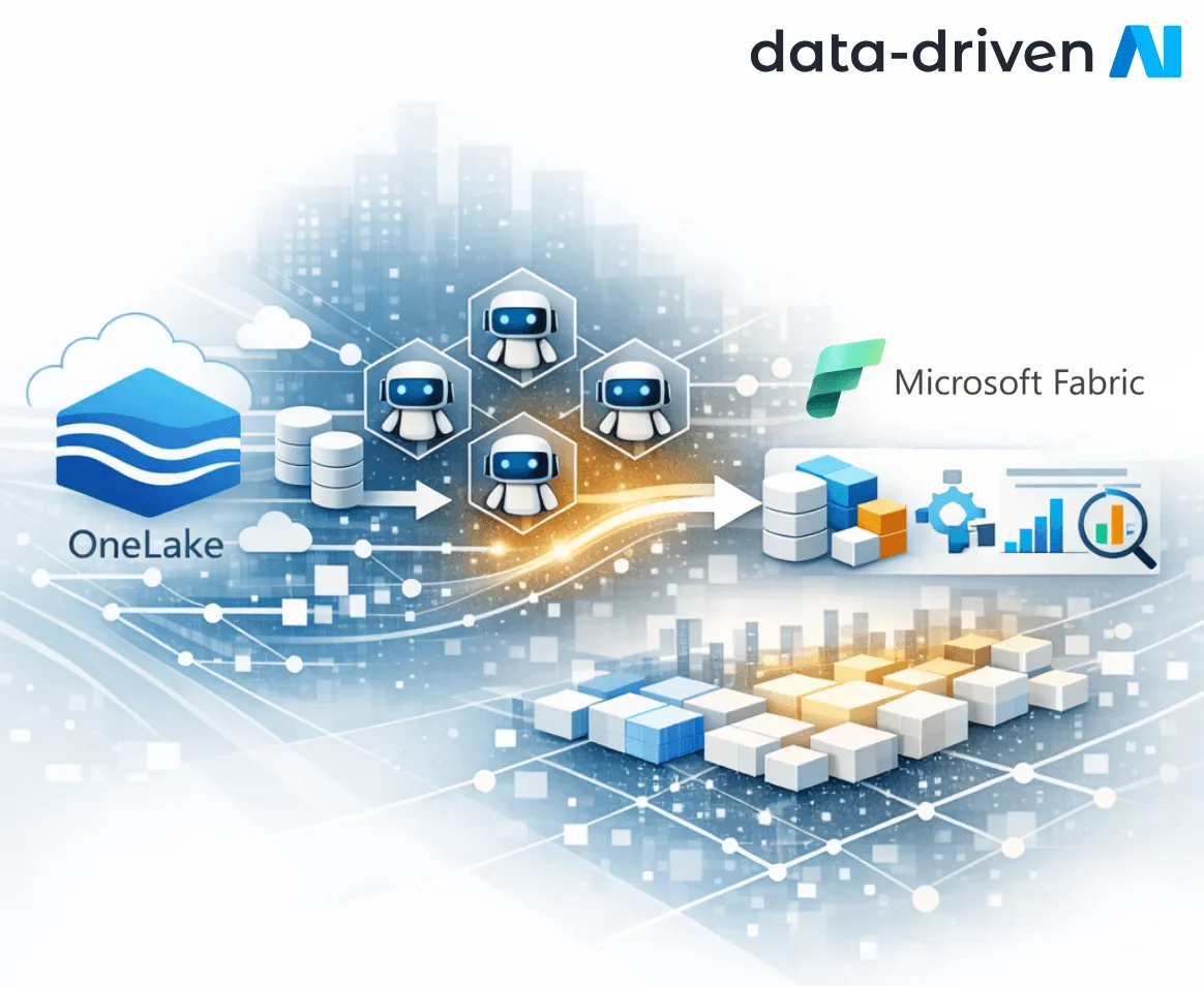 Microsoft Fabric and agentic data engineering artwork