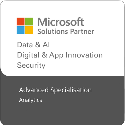 Microsoft Solutions Partner with Advanced Specialisation in Analytics